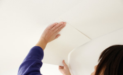 シール壁紙で天井もペタッと簡単にDIY！